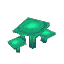 Green Flatcap Mushroom