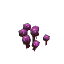 Purple Glowing Mushroom