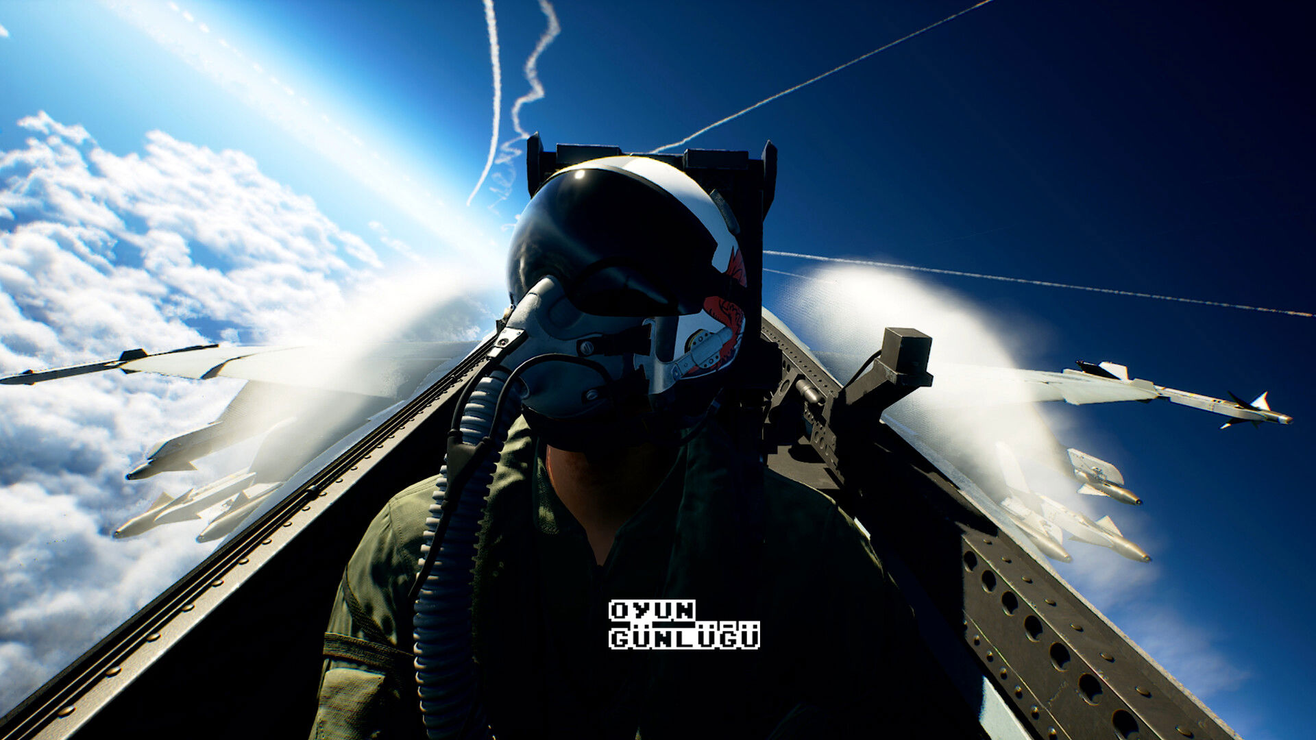 Kokpitte rock dinleyen pilot