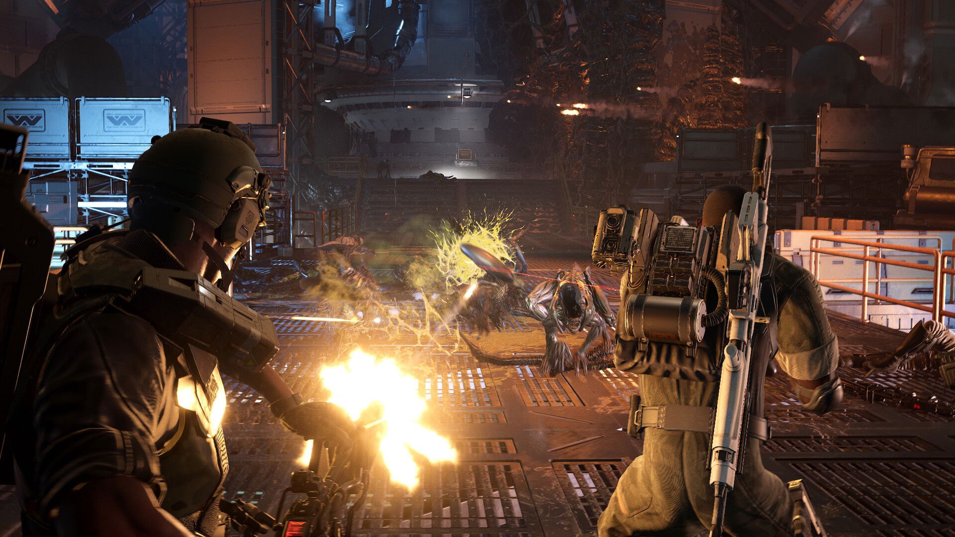 Aliens: Fireteam Elite 2, dört oyuncuyu Koloni Askerleri yerine koyarak, Alien evreninde düşmanın en bol olduğu yere bırakır.