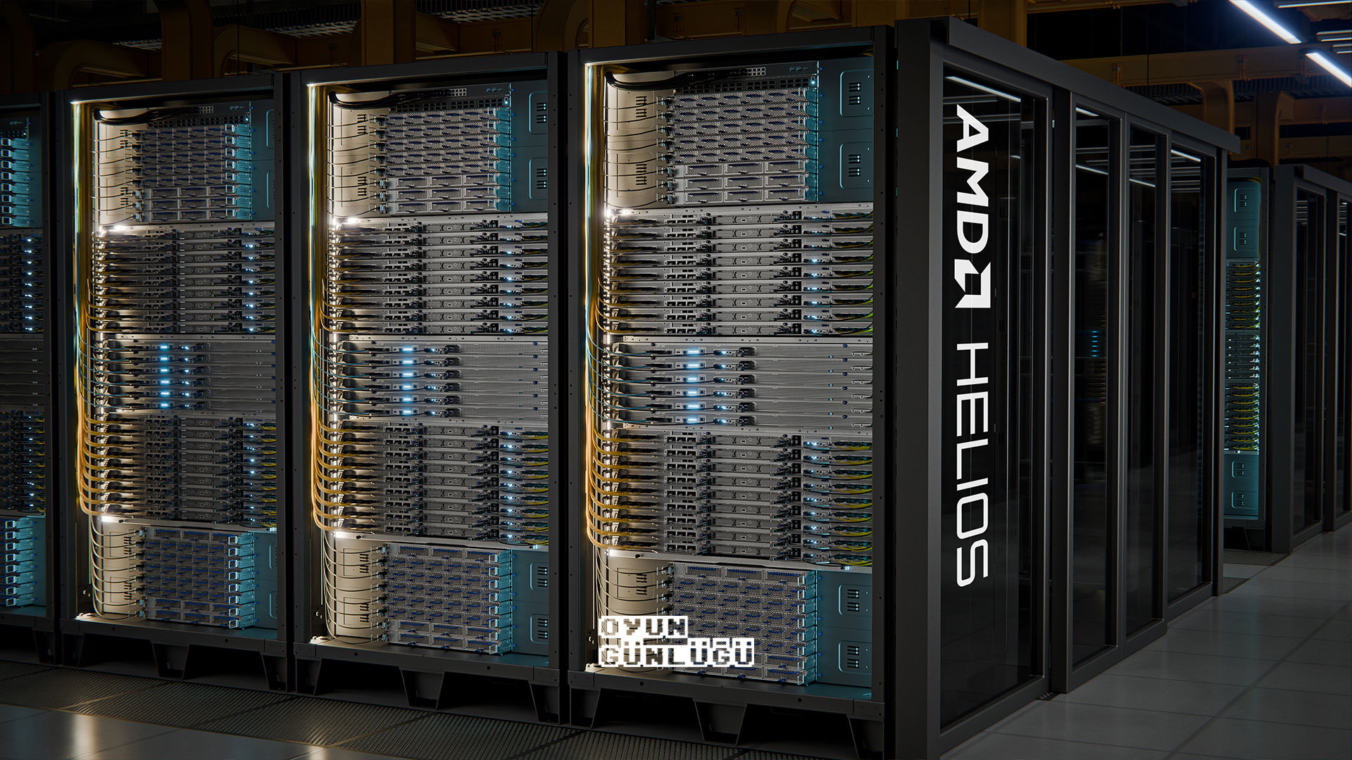 AMD, 72 ekran kartını tek bir rafta topladı