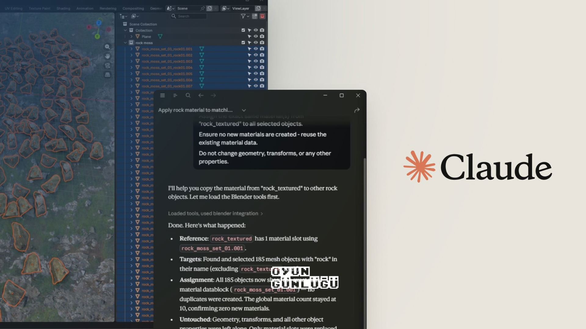 Claude artık Blender'da: 3D iş akışına yapay zekâ geldi