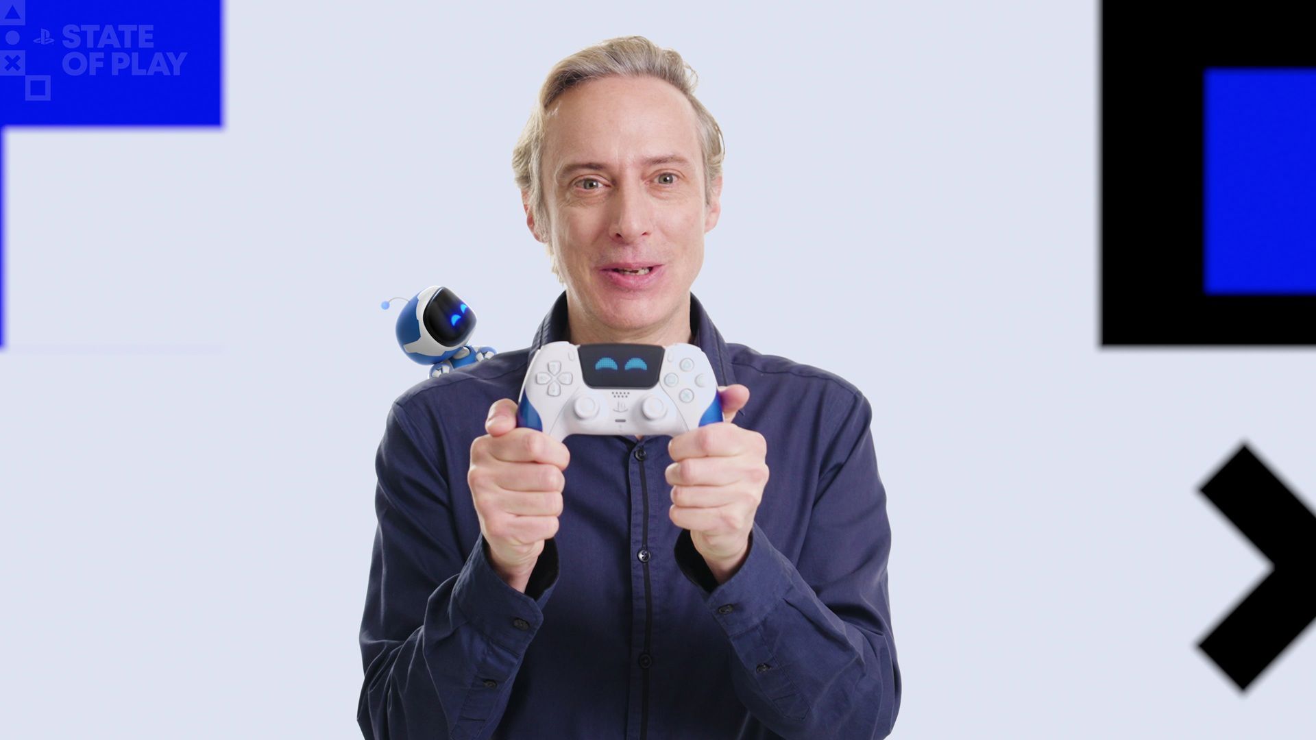 Team Asobi Stüdyo Başkanı Nicolas Doucet, State of Play 2025 etkinliğinde Astro Bot Limited Edition DualSense kablosuz kontrol cihazının güncellenmiş bir versiyonun geleceğini duyurdu.