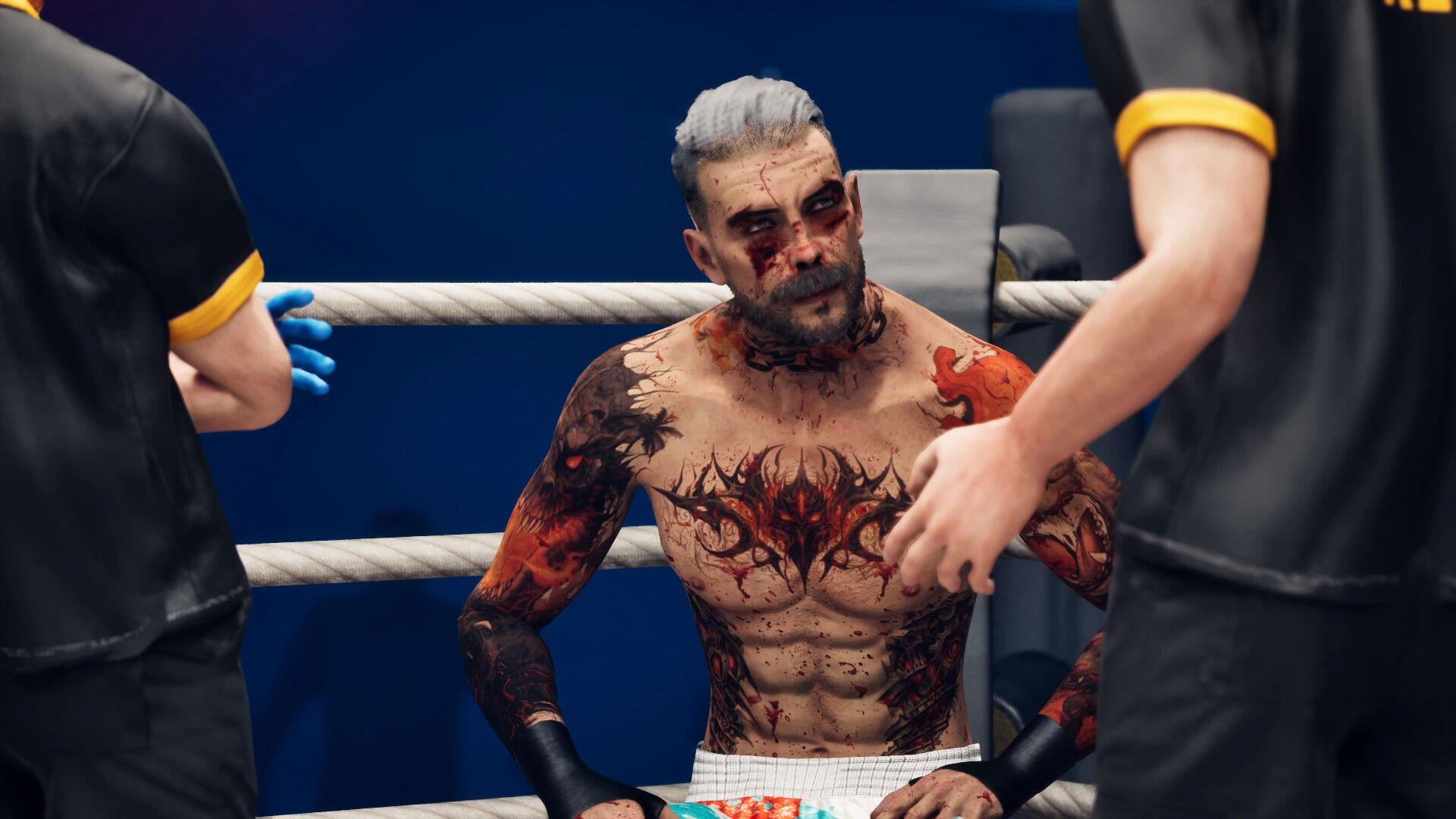 Blood & Canvas: Bareknuckle Boxing'den bir oynanış görüntüsü
