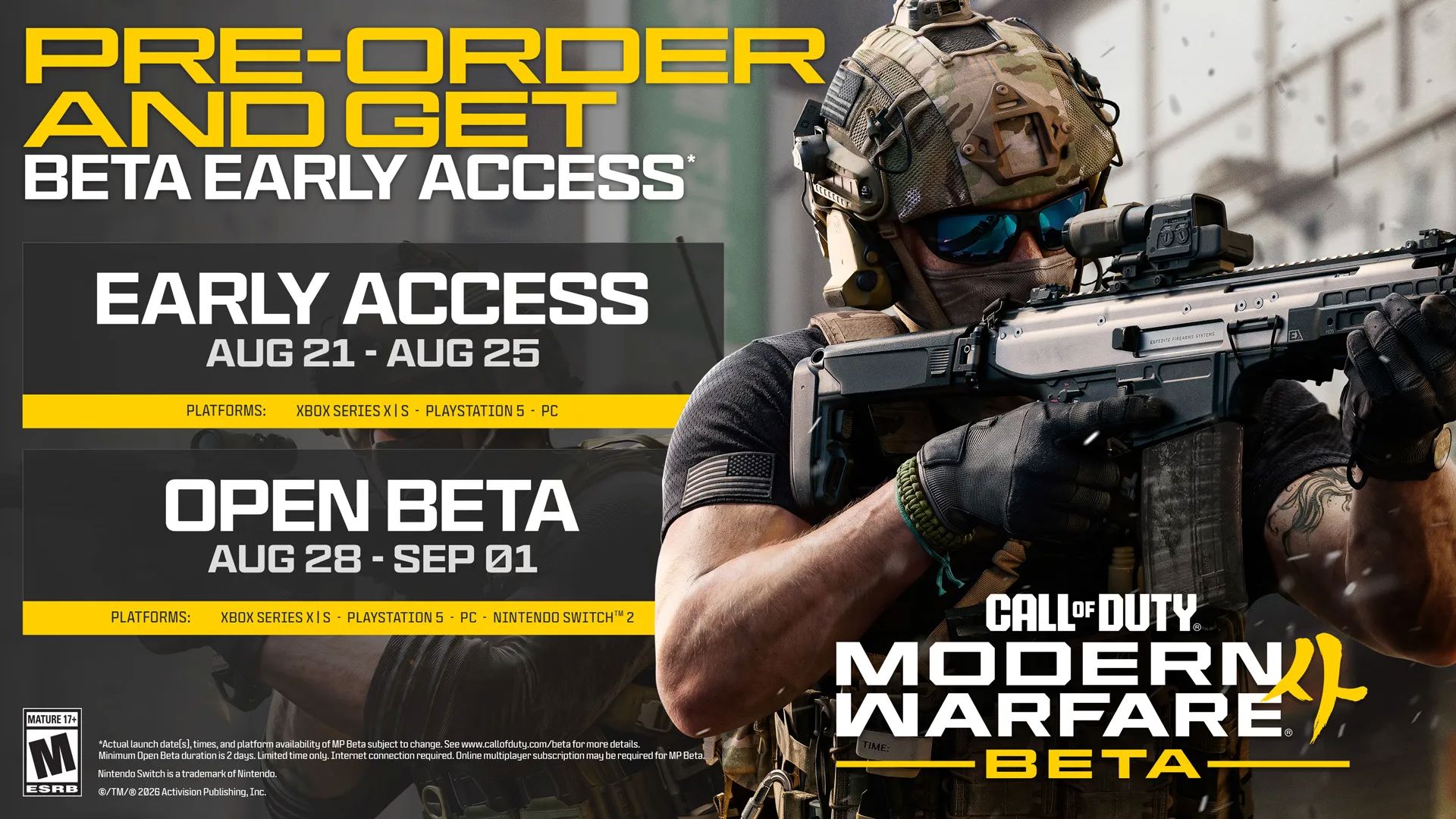 Modern Warfare 4 Beta takvimi