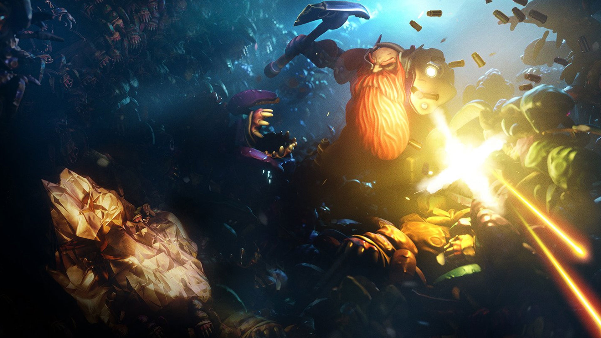 Birinci şahıs nişancı ve rol yapma oyunu Deep Rock Galactic: Survivor, bir shoot 'em up oyunudur.