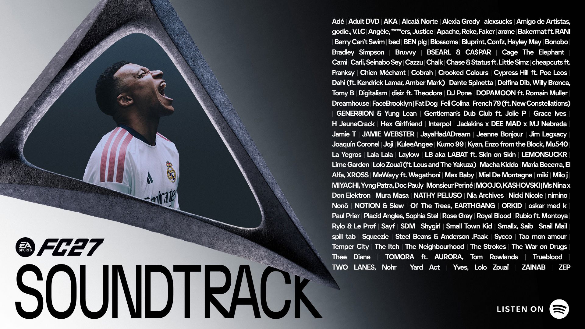 EA Sports FC 27 soundtrack'i 36 ülkeden 120 parçayı bir araya getiriyor; Interpol, The Strokes gibi isimler 18 Eylül'deki erken erişimle oyuna giriyor.