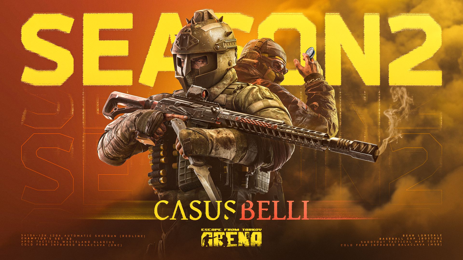 Battlestate Games, Escape from Tarkov: Arena için bir  "Ücretsiz Hafta Sonu" etkinliği başlatıyor. Bu etkinlik kapsamında oyuncular, yeni açılan 2. Sezon “Casus Belli” ve 0.5.0 güncellemesine tam erişim sağlayabilecek.