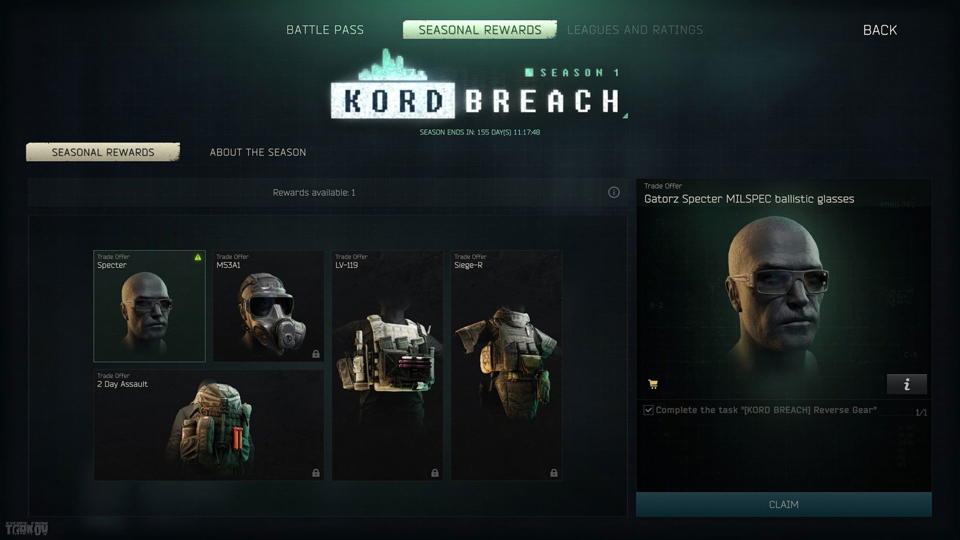 Escape from Tarkov'un ilk sezonu KORD BREACH'i yayımladı.