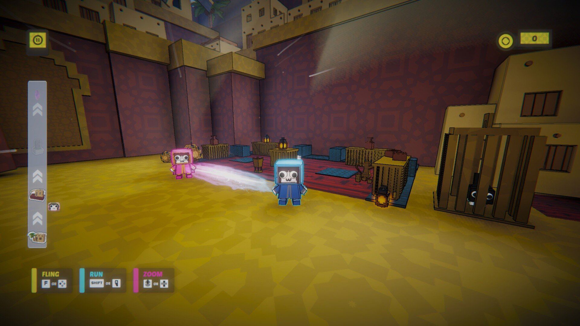 Off Box Studios’un geliştirdiği Fling Up Together, iki oyuncunun tek bir ipe bağlandığı co-op bir fizik tabanlı platform oyunu.