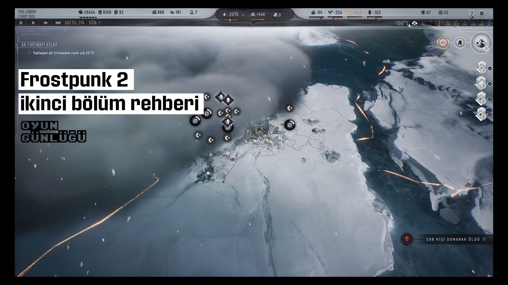 Petrol nihayet şehre ulaşıyor, halk tezahürat ediyor ancak asıl soru, bunun geleceğimizi nasıl etkileyeceği. İşte Frostpunk 2 ikinci bölüm rehberi.