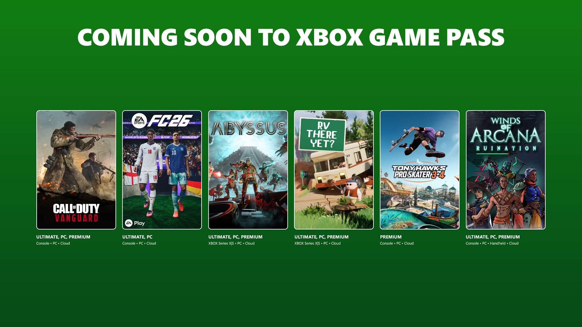 Game Pass’e gelecek yeni oyunlar - Haziran 2026
