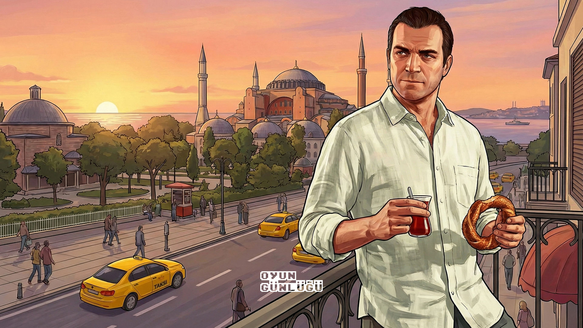 GTA serisi için Tokyo, Rio, Moskova ve İstanbul fikirleri masadaydı. Rockstar’tan Obbe Vermeij, İstanbul’un da ciddi şekilde değerlendirildiğini açıkladı. (Yapay zeka görseli)