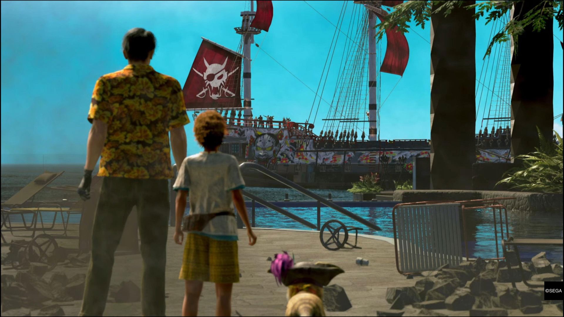 Like a Dragon Pirate Yakuza in Hawaii - Gemi