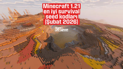 Minecraft 1.21 en iyi survival seed kodları (Şubat 2026)
