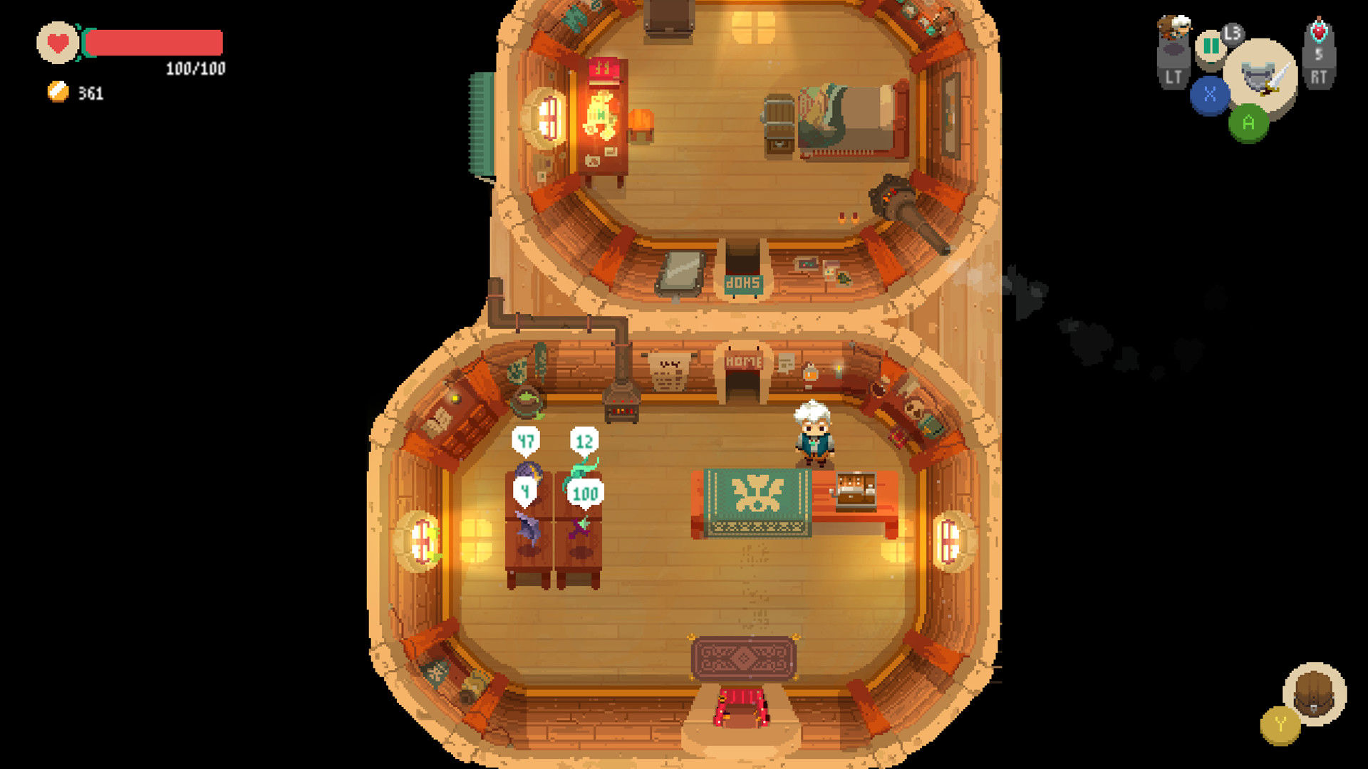 Moonlighter, dükkân işletme simülasyonunu rogue-lite aksiyon RYO mekanikleriyle birleştiriyor.