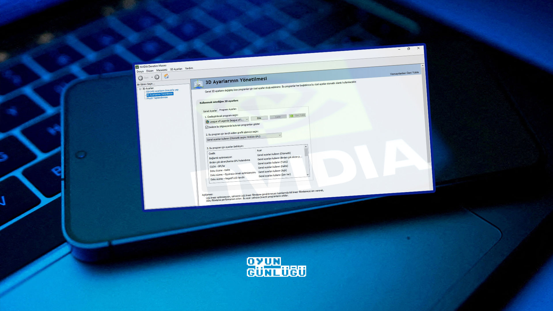 Oyunlarda FPS'iniz düşük mü? Nvidia Denetim Masası üzerinden performans ayarları yaparak Valorant CS2 ve GTA 5'te kare hızını nasıl arttıracağınız rehberimizde.