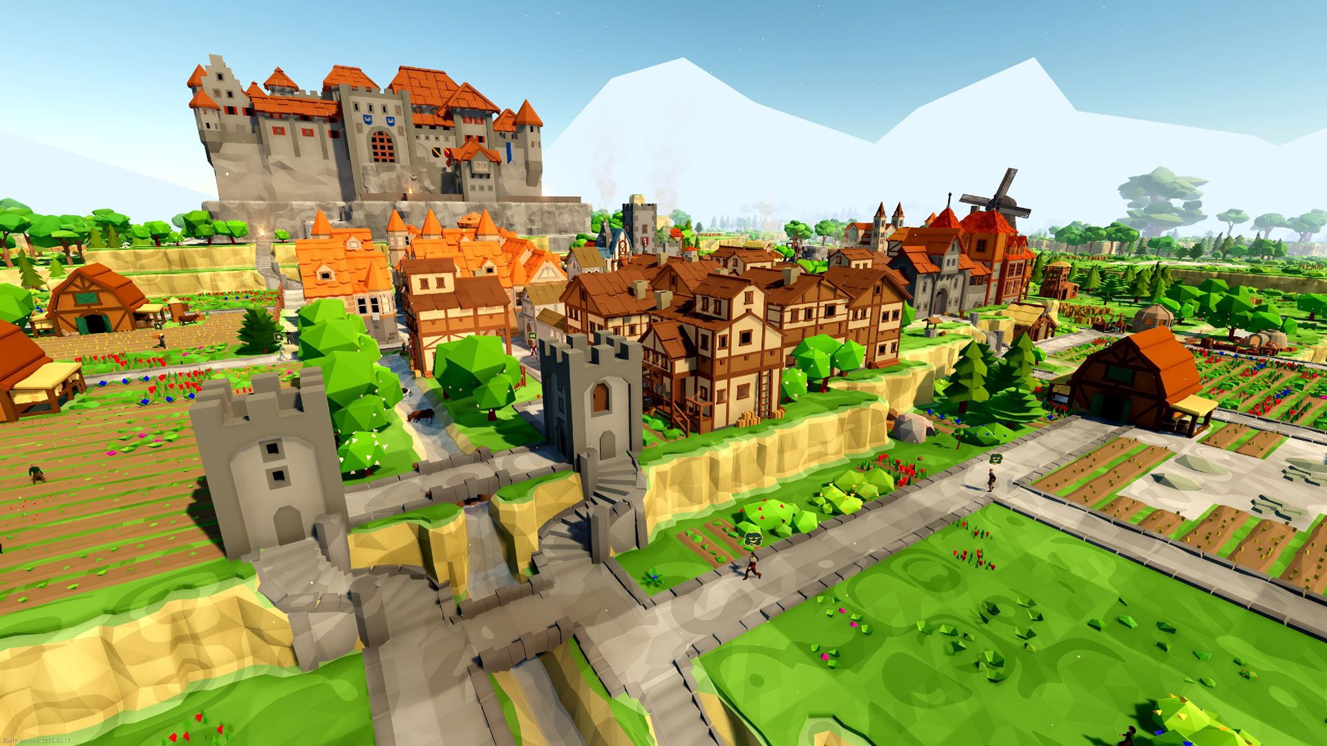 Minecraft’ı anımsatan görsel tarzıyla dikkat çeken şehir kurma oyunu Of Life and Land