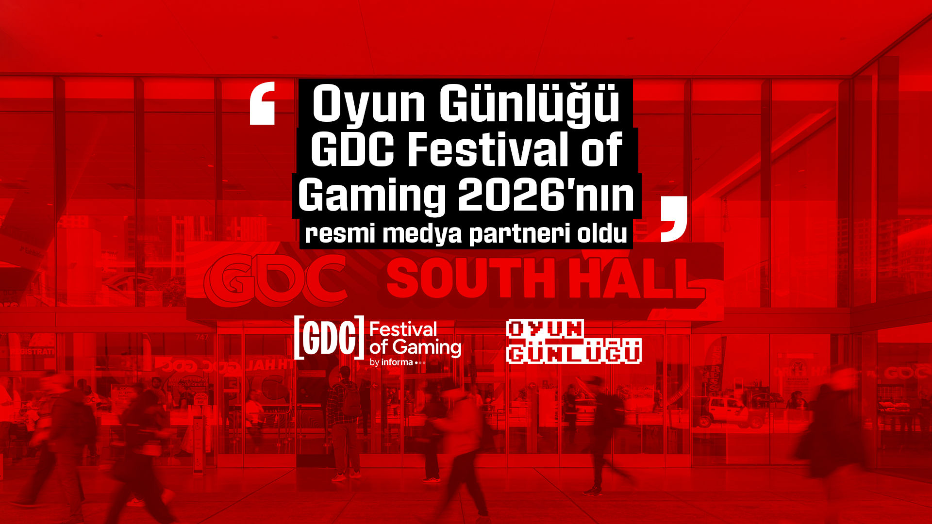 Oyun Günlüğü olarak, dünyanın en prestijli etkinliklerinden GDC Festival of Gaming 2026 ile resmi medya partnerliğine imza attığımızı heyecanla duyuruyoruz!