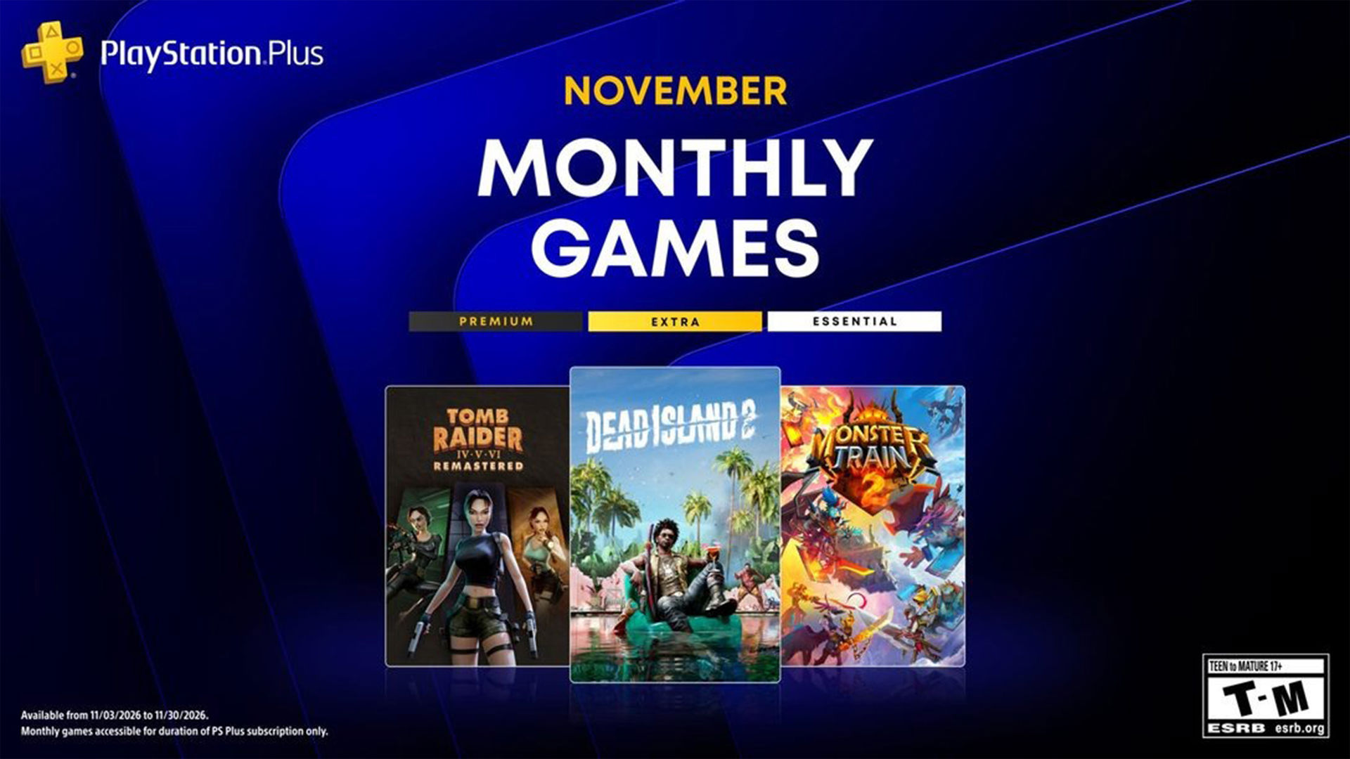 PlayStation Plus kasım 2026 oyunları.