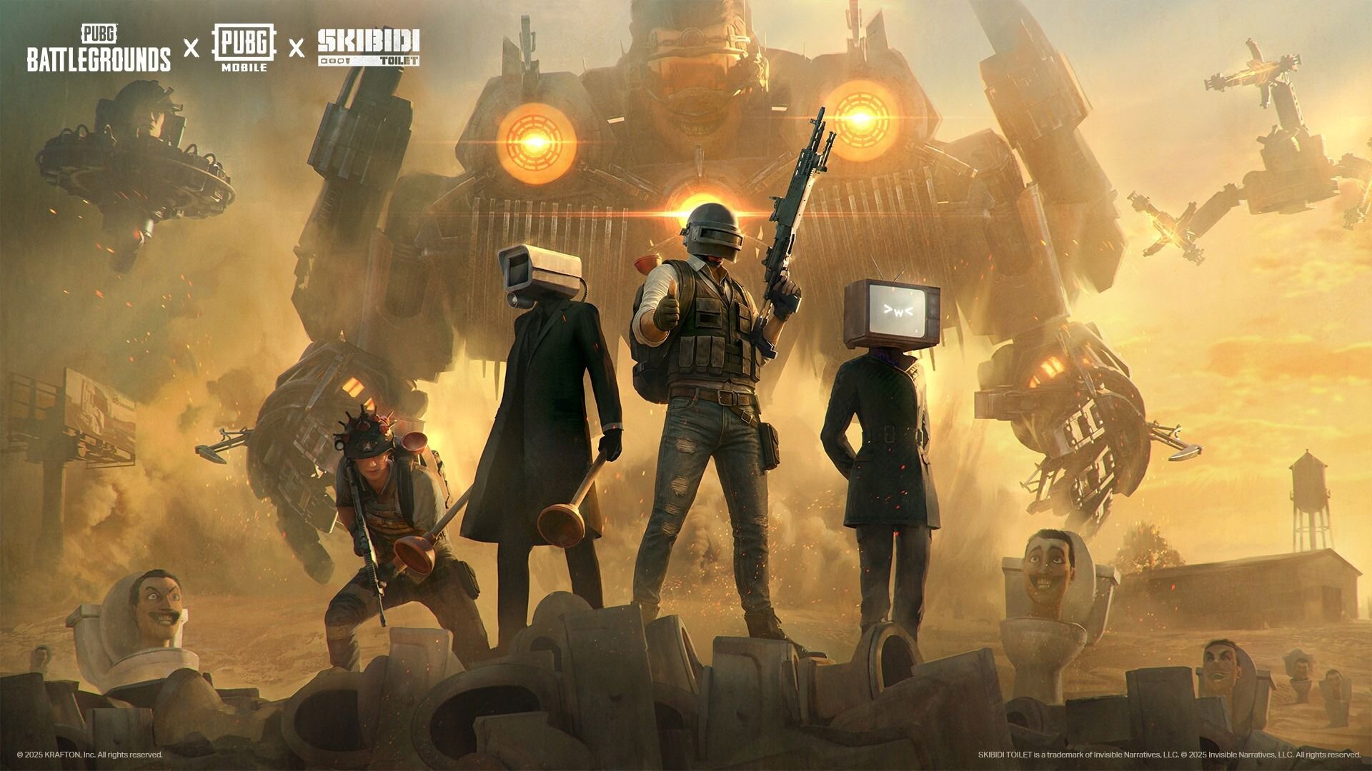PUBG: Battlegrounds ve PUBG Mobile, Cadılar Bayramı’na dünyaca ünlü Internet Meme’i ve YouTube serisi 'Skibidi Toilet' ile girmeye hazırlanıyor.