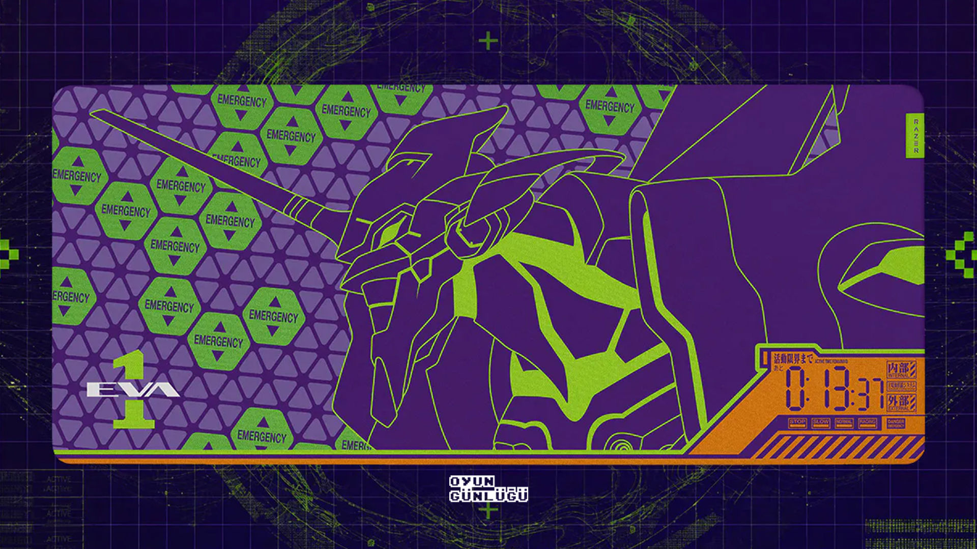Razer Gigantus V2 XXL  Evangelion (Eva-01) Edition