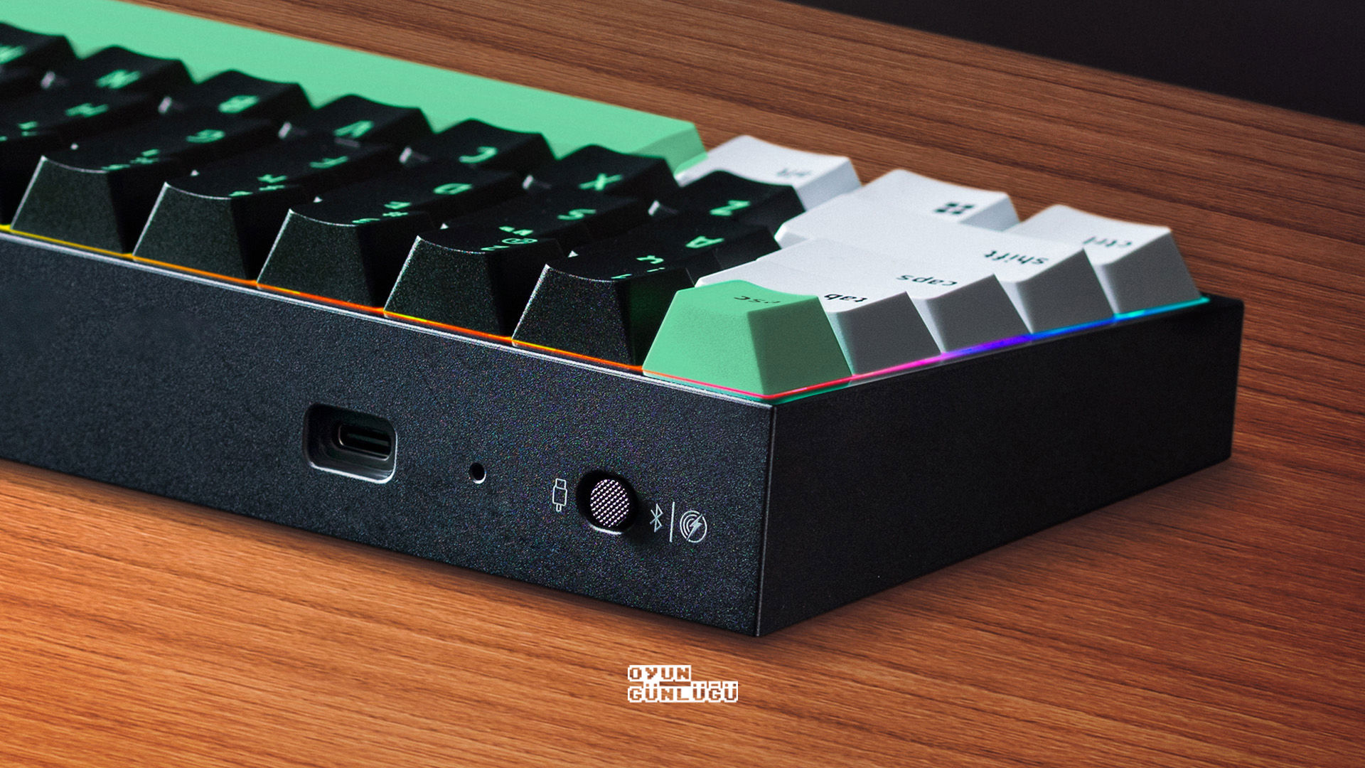 Per-key Razer Chroma RGB lighting and six onboard profiles are included.