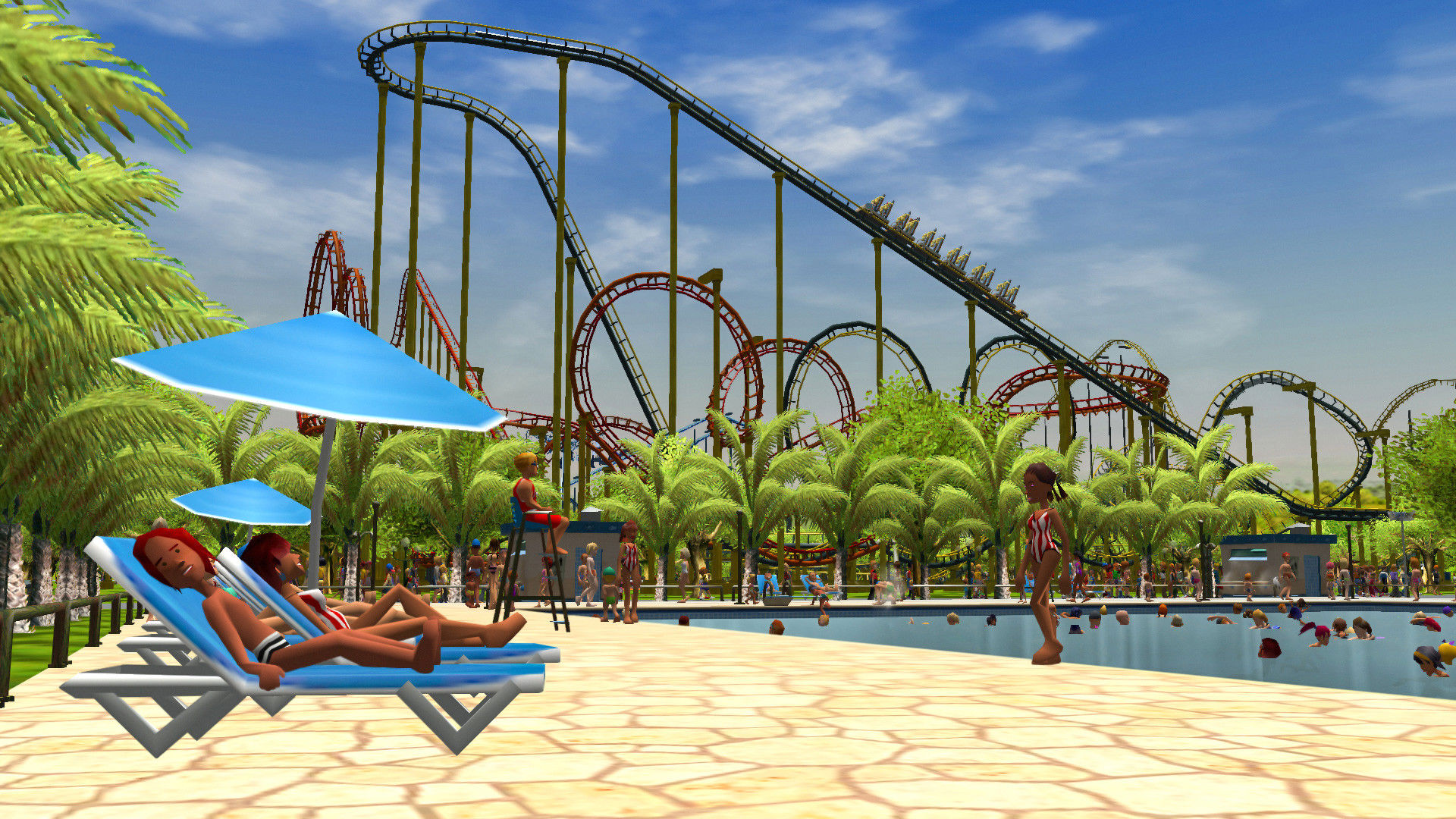 RollerCoaster Tycoon 3 Complete Edition'da oyuncular, kendi eğlence parklarını kurup yönetiyor.