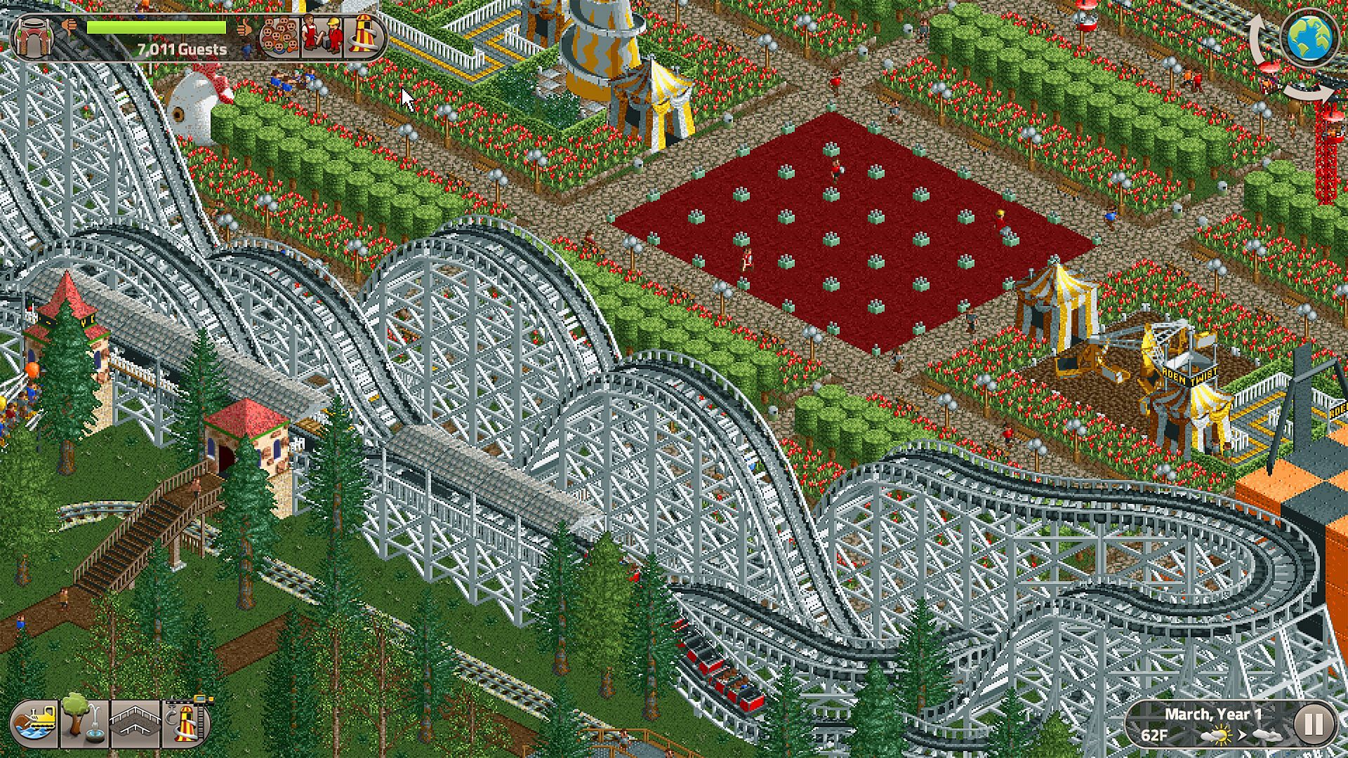 Tema park simülasyon klasiği RollerCoaster Tycoon Classic, 95 senaryosu ve parça parça yapım araçlarıyla üç yeni konsolda yayında. Switch 2 sürümünün farkı var.