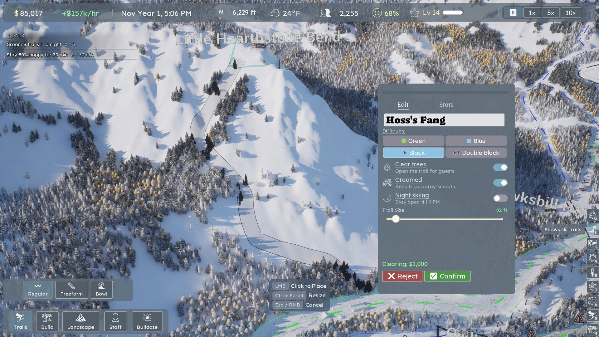 Falling Damage Games’in geliştirdiği Ski-E-O! Resort Tycoon, gerçek dünyadaki dağların yükseklik verilerini kullanarak kayak merkezi kurup yönettiğimiz bir tycoon oyunu.