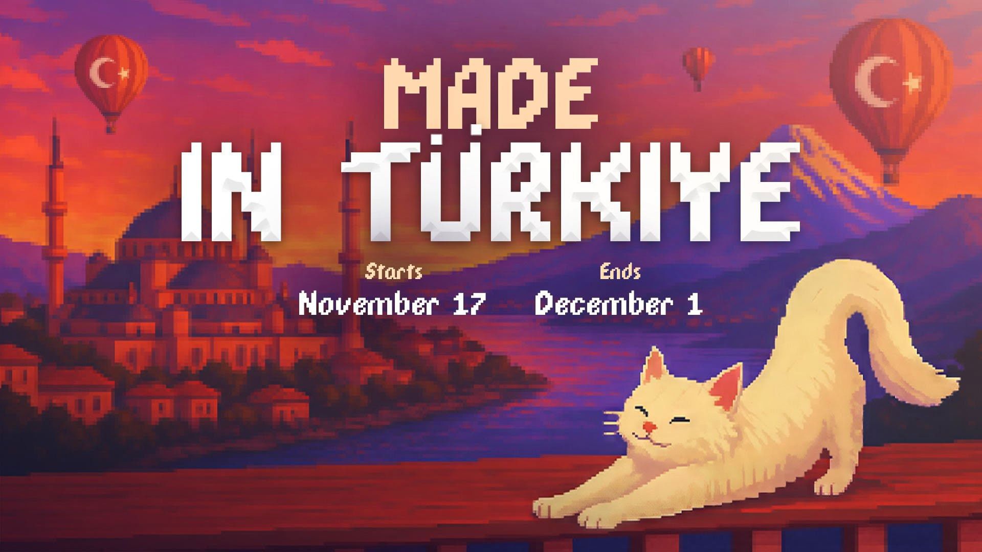 150’den fazla stüdyo ve 500’ü aşkın yerli oyun, indirimler, yeni demolar ve canlı yayınlarla Steam Made in Türkiye 2025 başladı!