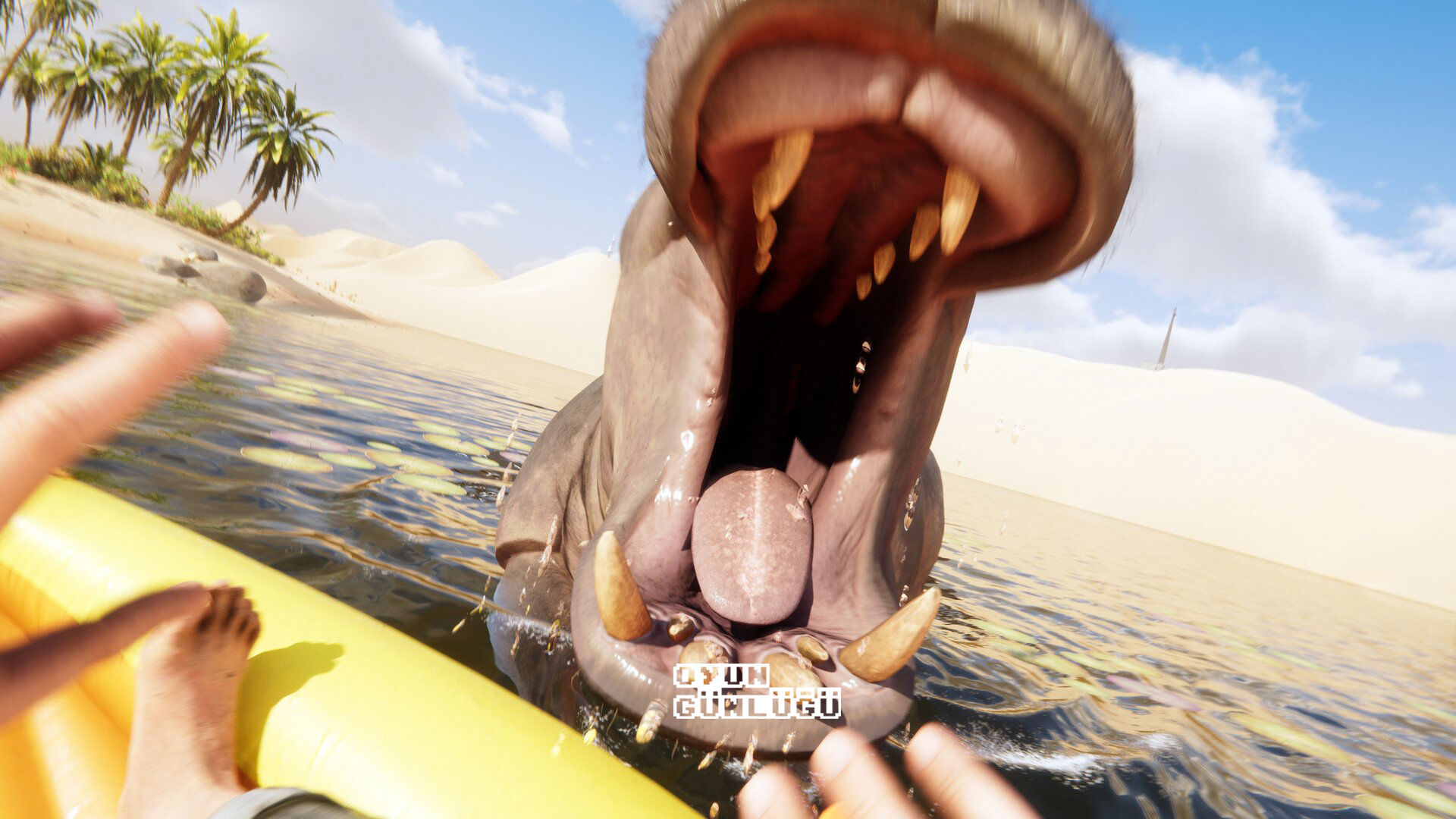 Hayatta kalma ve keşif oyunu Stranded Deep 2, kavurucu sıcak, kanyonlar, kumullar ve bunların arasından geçen sonsuz bir nehirde geçiyor.