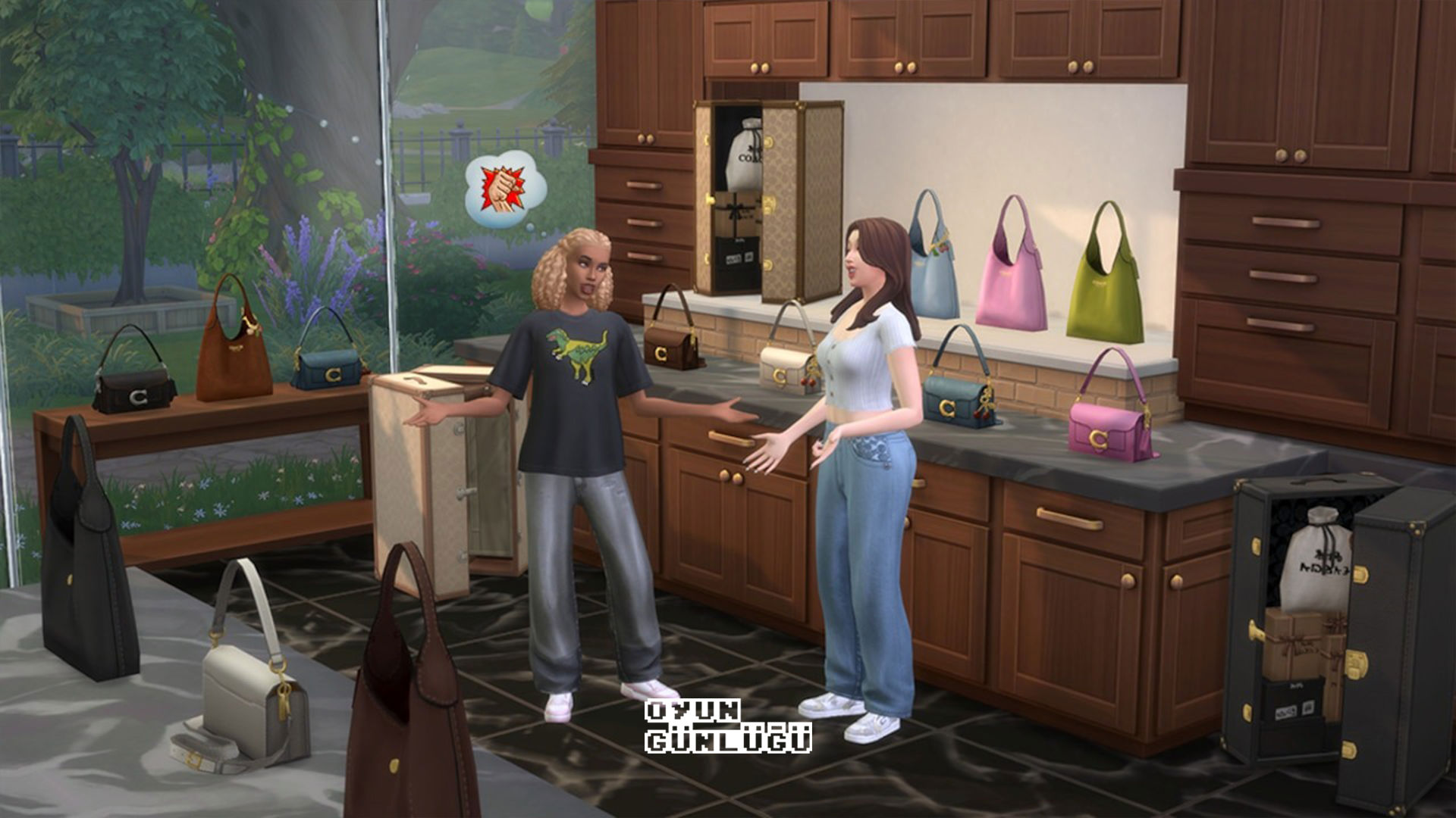 The Sims 4'te Coach imzalı 9 parça ve 65 varyasyon, CAS ve Build/Buy’a eklendi.