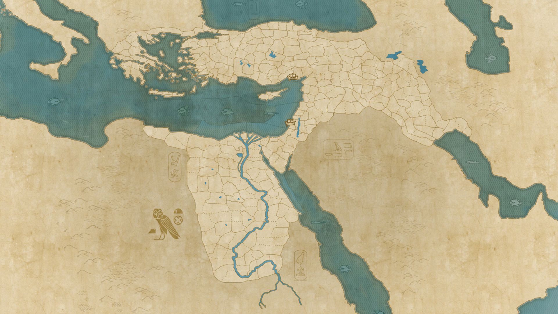 Total War: Pharaoh haritası