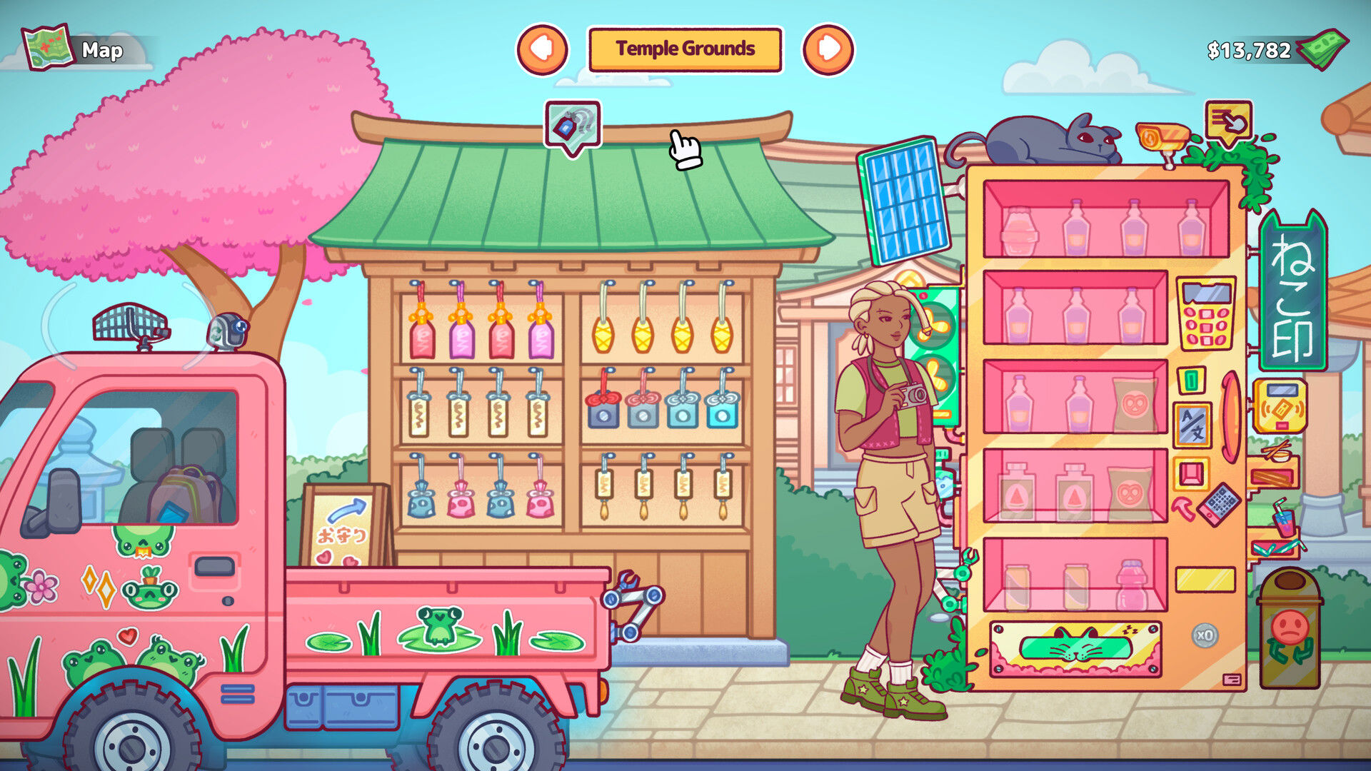 Vending Machine Co.'de otomat işinizi kurun, ürünleri yönetin, fiyatları belirleyin ve mini oyunlarla kazancınızı büyütün.