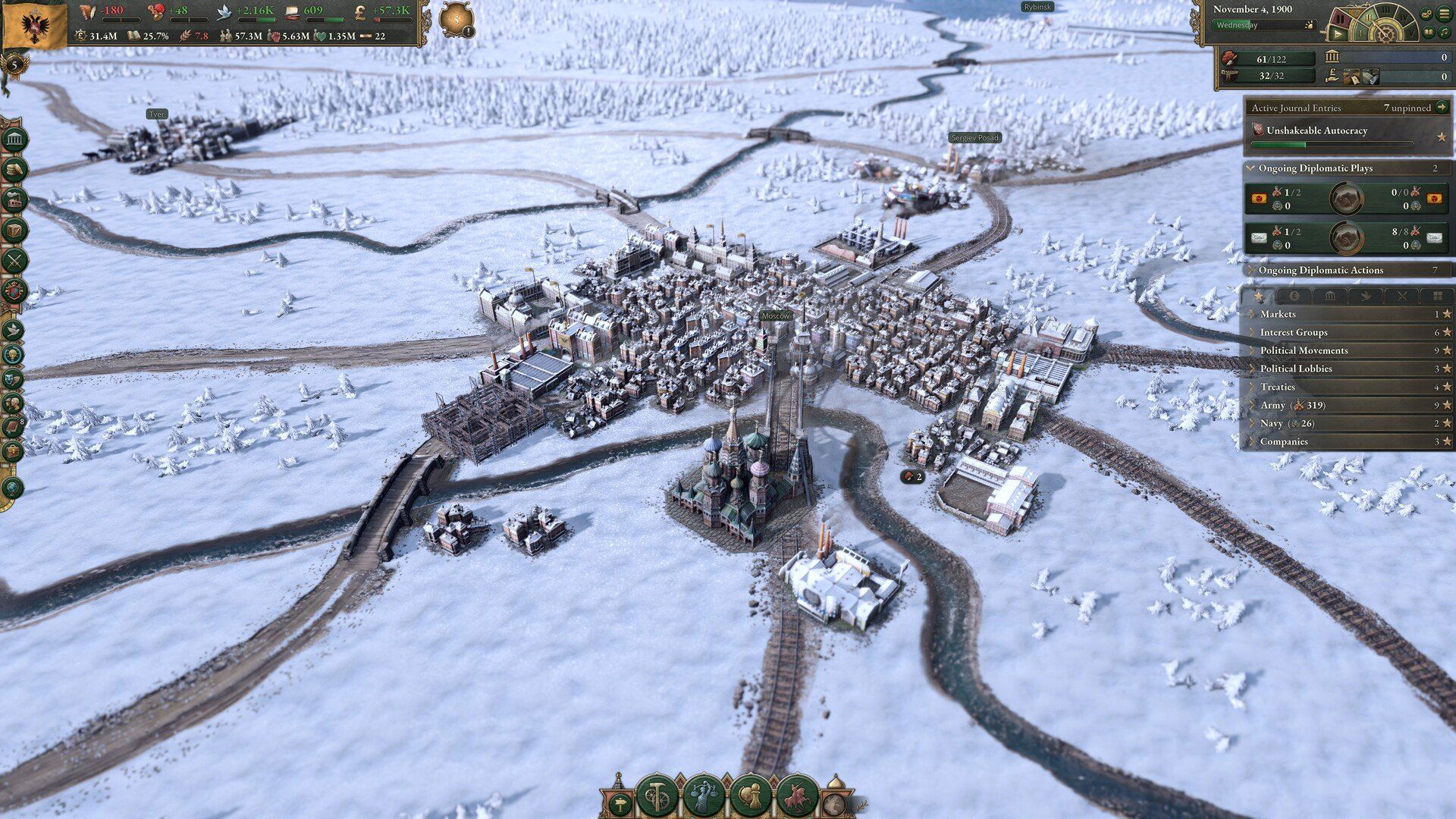Victoria 3: State and Revolution'da devrimler, çarlık hükümetlerinin yapısına ve önceki hükümdarların bıraktığı mirasa göre farklı biçimlerde gelişiyor.
