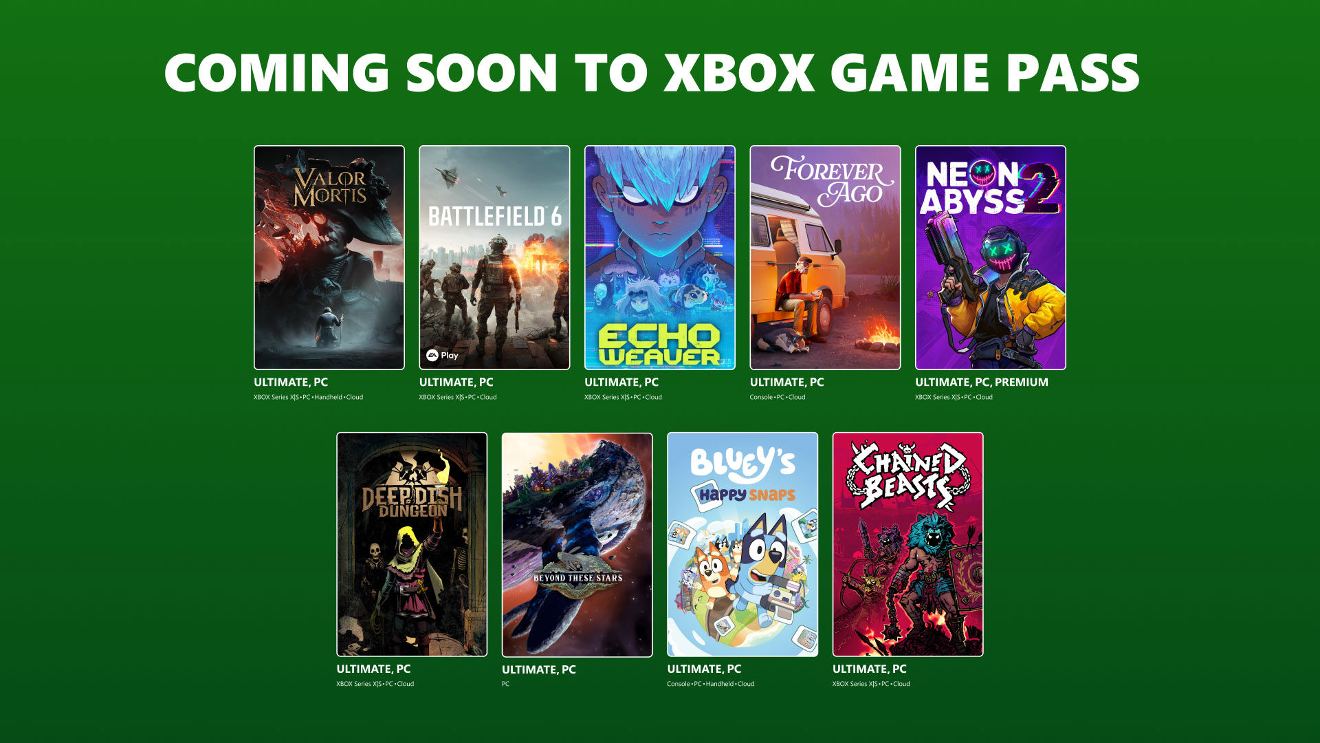XBOX Game Pass ekim 2026