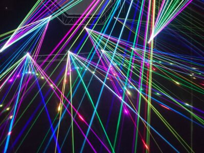 assorted color laser lights